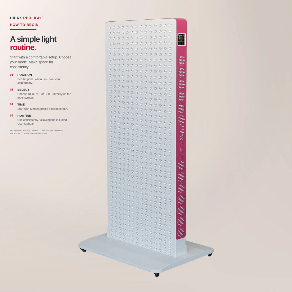 HilaxPro 3000 Red Light Therapy Panel, 800W, 5 Wavelengths